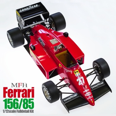【超特価格安】■1/20 ヒロ Ferrari 156/85 メタル製フルディテールキット マルボロデカール付き フォーミュラ