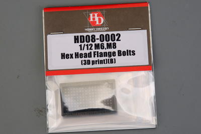 1/12 M6,M8 Hex Head Flange Bolts（3D print）(B) - Hobby Design