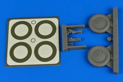 1/32 I-16 wheels & paint masks for ICM/HAS/REV kit