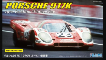 Porsche 917K 1970 Le Mans Championship Car with Window Frame Masking Seal 1/24 - Fujimi