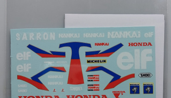 SLEVA   DISCOUNT - Honda NSR500 ELF '89 D. Sarron Rider 1/12 - Decalpool