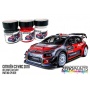 Citroën C3 WRC 2018 Red - White - Metallic Grey Paint Set 3x30ml - Zero Paints