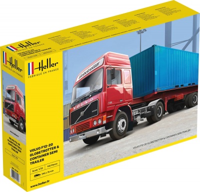 F12-20 GLOBETROTTER & CONTAINER SEMI TRAILER 1:32 – Heller