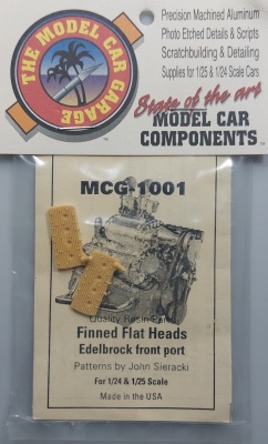 Finned Flat Heads, Edelbrock Front Port 1/24 - 1/25 - Model Car Garage