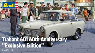 Gift-Set auto 05630 - 60th Anniversary Trabant 601 (1:24) - Revell