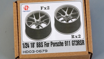 18' BBS For Porsche 911 GT3 RSR Wheels 1/24 3D Print - Hobby Design