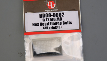 1/12 M6,M8 Hex Head Flange Bolts（3D print）(B) - Hobby Design