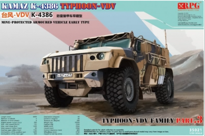 KAMAZ K-4386 Typhoon-VDV Mine-Protected Armoured Vehicle Early Typ 1/35 - RPG Model