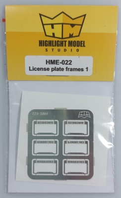 License plate frames + license plates 1:24  1:25 - Highlight Model Studio