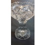 Mísa na podstavě - České broušené sklo - Bohemia Kristal 20cm - Retro