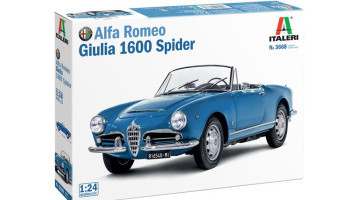 Model Kit auto 3668 - Alfa Romeo Giulia 1600 Spider (1:24) - Italeri