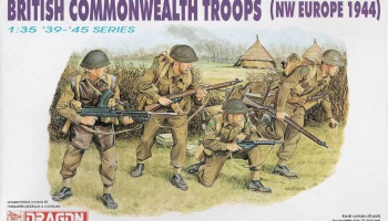 Model Kit figurky 6055 - BRITISH COMMONWEALTH TROOPS (NW EUROPE 1944) (1:35) - Dragon