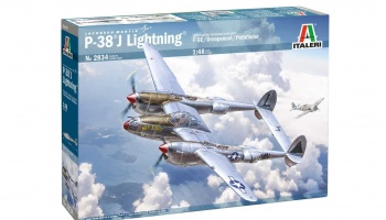 Model Kit letadlo 2834 - P-38J E.T.O. (1:48) - Italeri