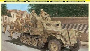 Model Kit military 6677 - Sd.Kfz.10/5 w/Armor Cab für 2cm Flak 38 (Smart Kit) (1:35) - Dragon