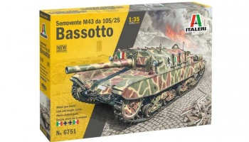 Model Kit military 6751 - Semovente M43 “Bassotto” (1:35) - Italeri