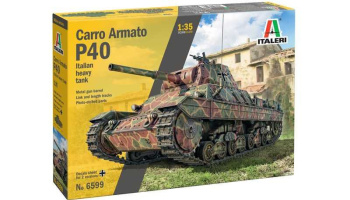 Model Kit tank PRM edice 6599 - CARRO ARMATO P 40 (1:35) - Italeri