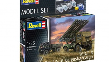 ModelSet military 63338 - W.O.T. 8 BM-13-16 Katyusha/Cargo (1:35) - Revell