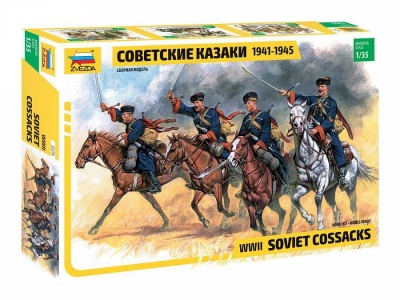 Model Kit figurky 3579 - Soviet Cossacks (RR) (1:35) - Zvezda