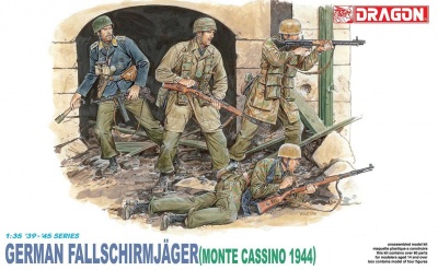 Model Kit figurky 6005 - FALLSCHIRMJAGER MONTE CASSINO 1944 (1:35) - Dragon