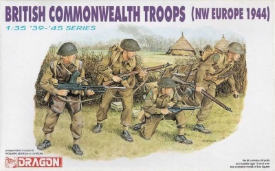 Model Kit figurky 6055 - BRITISH COMMONWEALTH TROOPS (NW EUROPE 1944) (1:35) - Dragon