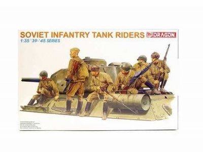 Model Kit figurky 6197 - SOVIET INFANTRY TANK RIDERS (1:35) - Dragon