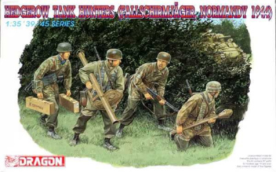 Model Kit figurky - Hedgerow Tank Hunters (Fallschirmjäger, Normandy 1944) (1:35) - Dragon