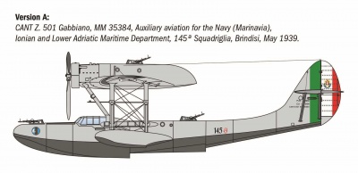 Model Kit letadlo 0112 - CANT Z-501 Gabbiano (1:72) - Revell