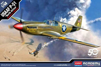 Model Kit letadlo 12338 - USAAF P-51 "North Africa" (1:48) - Academy