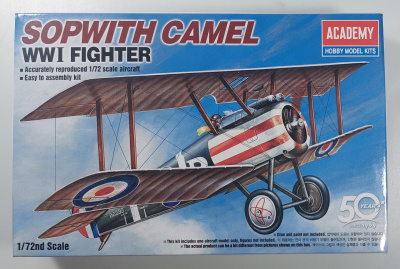 Model Kit letadlo 12447 - SOPWITH CAMEL WWI FIGHTER (1:72) - Academy