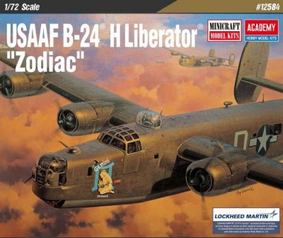 Model Kit letadlo 12584 - USAAF B-24H Liberator "Zodiac" (1:72) - Academy