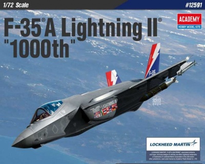 Model Kit letadlo 12591 - F-35A Lightning II "1000th" (1:72) - Academy