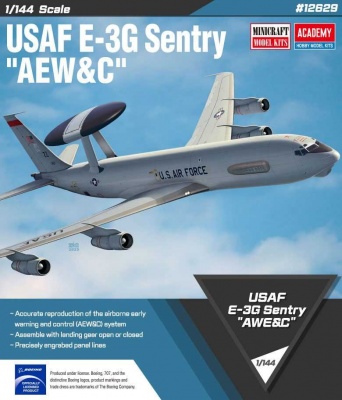 Model Kit letadlo 12629 - USAF E-3G Sentry "AEW&C" (1:144) - Academy