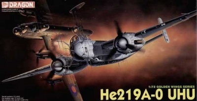 Model Kit letadlo - HEINKEL He219A-0 UHU (1:72) - Dragon