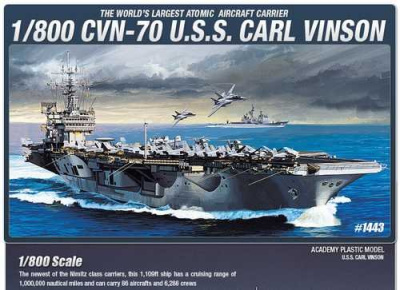 Model Kit loď 14209 - USS CARL VINSON (1:800) - Academy