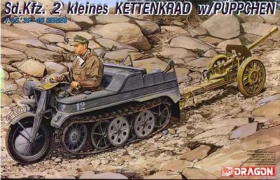 Model Kit military 6114 - Sd.Kfz.2 KLEINES KETTENKRAD w/PÜPPCHEN (1:35) - Dragon