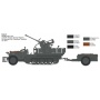 Model Kit military 6395 - Sd.Kfz 10/4 with Flak 30 and Crew (1:35) - Italeri