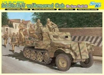 Model Kit military 6677 - Sd.Kfz.10/5 w/Armor Cab für 2cm Flak 38 (Smart Kit) (1:35) - Dragon