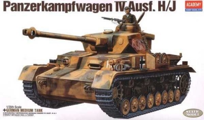 Model Kit tank 13234 - GERMAN PANZER IV H/J (1:35) - Academy