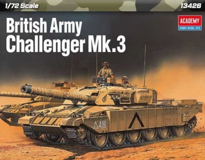 Model Kit tank 13426 - British Army Challenger Mk.3 (1:72) -  Academy