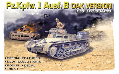 Model Kit tank 6207 - Pzkpfw. I Ausf. B, DAK Version (1:35) - Dragon