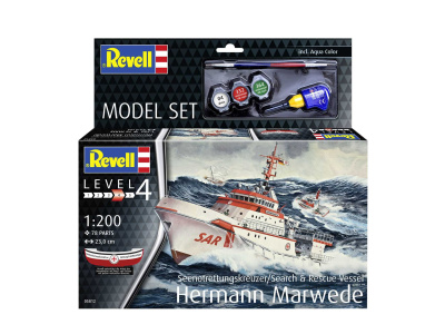 Model Set loď 65812 - DGzRS Hermann Marwede (1:200)