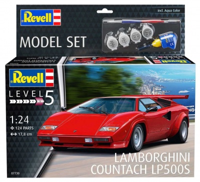 ModelSet auto 67730 - Lamborghini Countach LP500S (1:24) - Revell