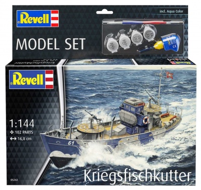 ModelSet loď 65242 - KFK (Kriegsfischkutter) (1:144) - Revell