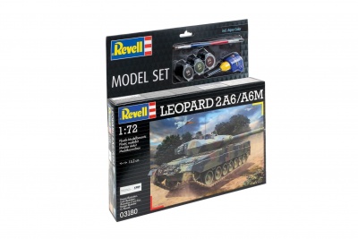 ModelSet tank 63180 - Leopard 2A6/A6M (1:72) - Revell