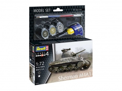 ModelSet tank 63290 - Sherman M4A1 (1:72) - Revell