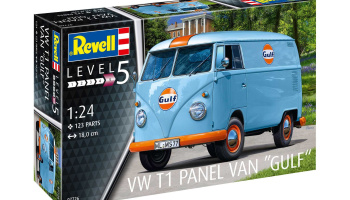 Plastic ModelKit auto 07726 - VW T1 panel van (Gulf Decoration) (1:24) - Revell