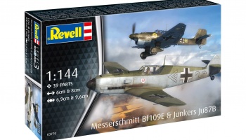 Plastic ModelKit letadlo 03770 - Messerschmitt Bf109E & Junkers Ju87B Stuka (1:144) - Revell