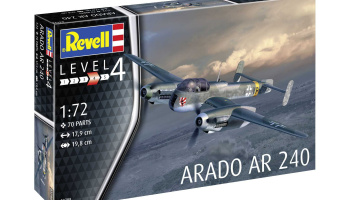 Plastic ModelKit letadlo 03798 - Arado AR-240 (1:72) - Revell