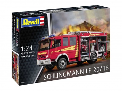 Plastic ModelKit auto 07404 - Schlingmann LF20/16 Mercedes Benz Atego 1529 AF (1:24) - Revell