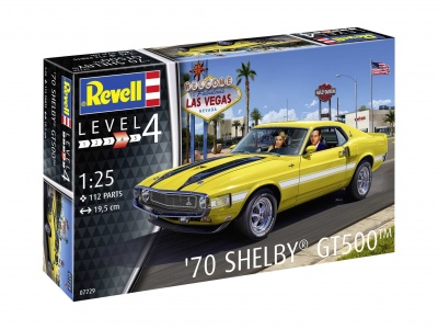 Plastic ModelKit auto 07729 - 70 Shelby Mustang GT500 (1:25) - Revell